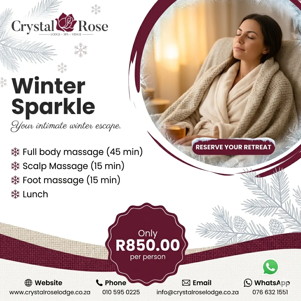 Winter Sparkle — Crystal Rose Lodge spa special